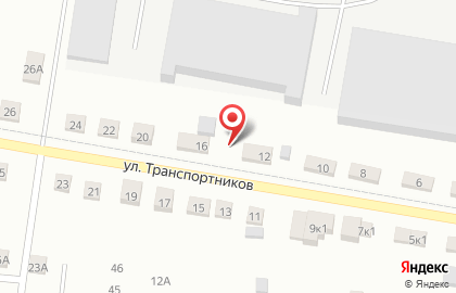 Уральская метелица, г. Березовский на улице Транспортников на карте