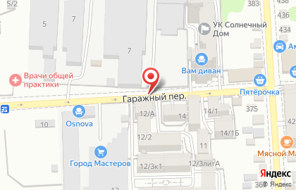 ООО Офис в Гаражном переулке на карте