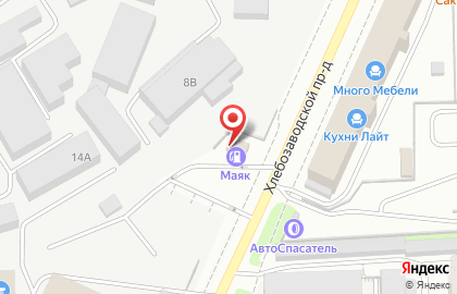 Автозаправочная станция Маяк в Хлебозаводском проезде на карте