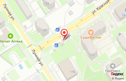 Киоск фастфудной продукции на улице Красная Сибирь на карте