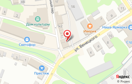 Магазин электротоваров Огонек на улице Венецкого на карте