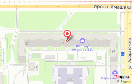Массажный кабинет Альфа-массаж в Ново-Савиновском районе на карте