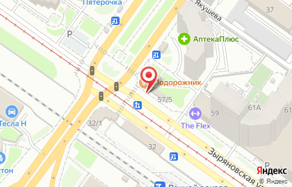 Кафе Дядя Дёнер на Зыряновской улице на карте