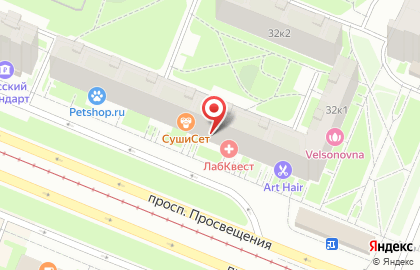 Магазин тканей Мерный лоскут на карте