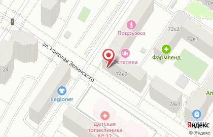 Гипермаркет Монетка на улице Пермякова на карте