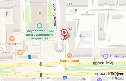 Трамвайчик в Советском округе на карте