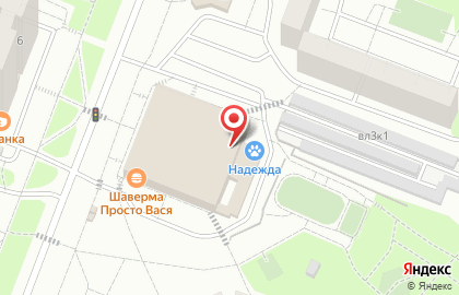 Ветеринарная клиника Надежда на карте