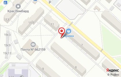 Киоск фруктов и овощей в Красноярске на карте