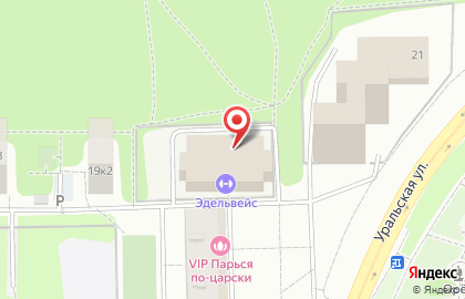Киоск по продаже фруктов и овощей, район Гольяново на Уральской на карте