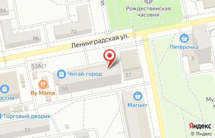 Магазин медицинских товаров для дома Домашний доктор на улице Ленинградской на карте