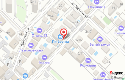 Супермаркет Пятёрочка на Аэродромной улице на карте