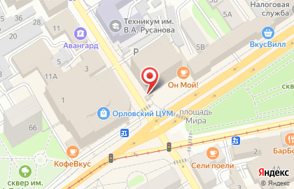 Киоск фастфудной продукции Doner master в Железнодорожном районе на карте