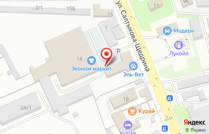 Киоск по продаже фастфудной продукции на улице Салтыкова-Щедрина на карте