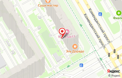 Продуктовый магазин Еда! на Комендантском проспекте на карте