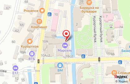 Гостиница Marsel на Вокзальной улице на карте
