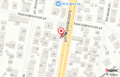 Автомойка Форсаж в Заельцовском районе на карте