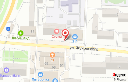 Фитнес-клуб MamaHouse на улице Жуковского на карте