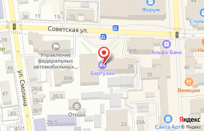 Гостиница Баргузин в Улан-Удэ на карте