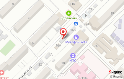 Центр цифровой техники Связной на улице Маршала Рокоссовского на карте
