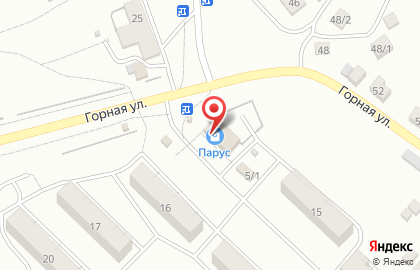 Продовольственный магазин Парус в Благовещенске на карте