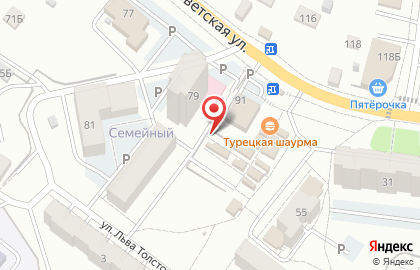Магазин хозяйственных товаров на улице Льва Толстого на карте