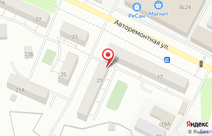 Продуктовый магазин Красный Яр на Авторемонтной улице на карте
