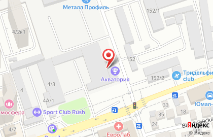Ресторан Акватория на Гаражной улице на карте