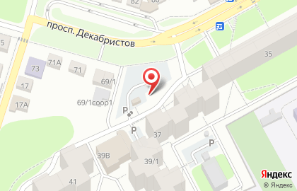 Продуктовый магазин в Перми на карте