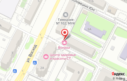 Студия красоты Bonjour в Московском районе на карте