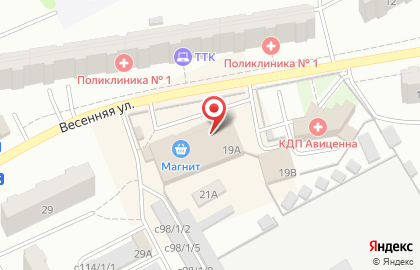 Магазин разливного пива Пиво Сибири на Весенней улице на карте