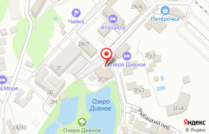 Столовая Озеро Дивное на карте