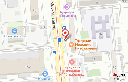 Киоск фастфудной продукции Копик на Московской улице на карте