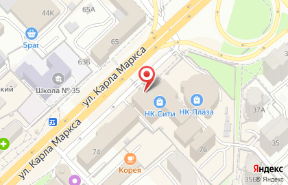 Кафе-мороженое Баскин Роббинс на улице Карла Маркса на карте