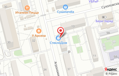 Фирменный офис продаж СтеклоДом на Агрономической улице на карте