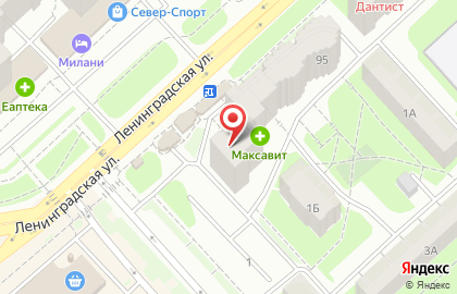Цветочный дисконт на улице Ленинградской на карте