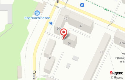 Продуктовый магазин Оксана на Советской улице на карте