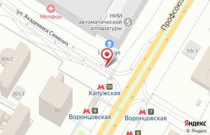 Киоск по продаже цветов, Обручевский район на Профсоюзной улице на карте