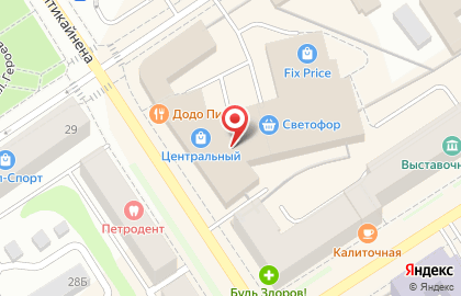 Продуктовый магазин в Петрозаводске на карте