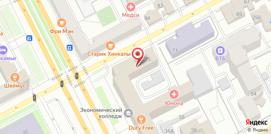 Наркологический центр Чистая жизнь на Екатерининской улице на карте