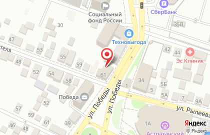 Гостиница Победа на улице Победы на карте
