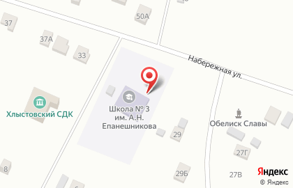 Хлыстовский детский сад на карте