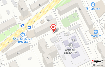 Киоск по продаже печатной продукции, Ленинский район на улице Моисеева на карте
