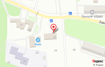 Продуктовый магазин №11, г. Волжск на улице Комарова на карте