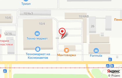 Аккумобиль на проспекте Космонавтов на карте