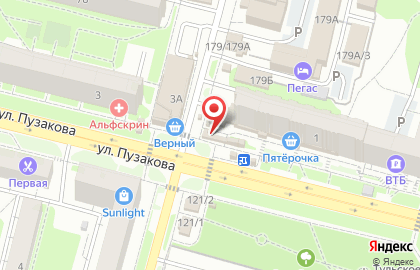 Магазин по продаже овощей и фруктов по продаже овощей и фруктов в Зареченском районе на карте