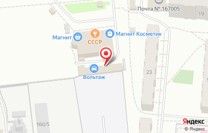 Магазин автотоваров на улице Малышева на карте