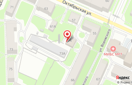 Движение на Октябрьской улице на карте