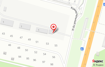 Магазин строительных материалов в Коммунальном проезде на карте