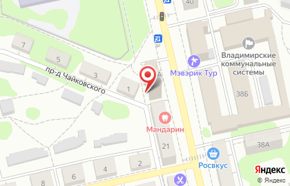 ООО Аркадия на улице Чайковского на карте