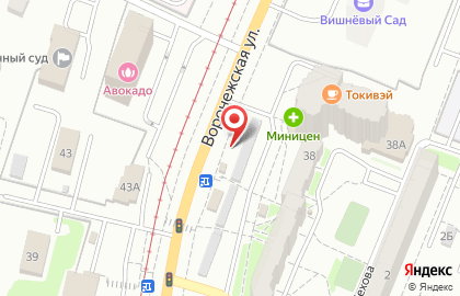 Виорд на Воронежской улице на карте